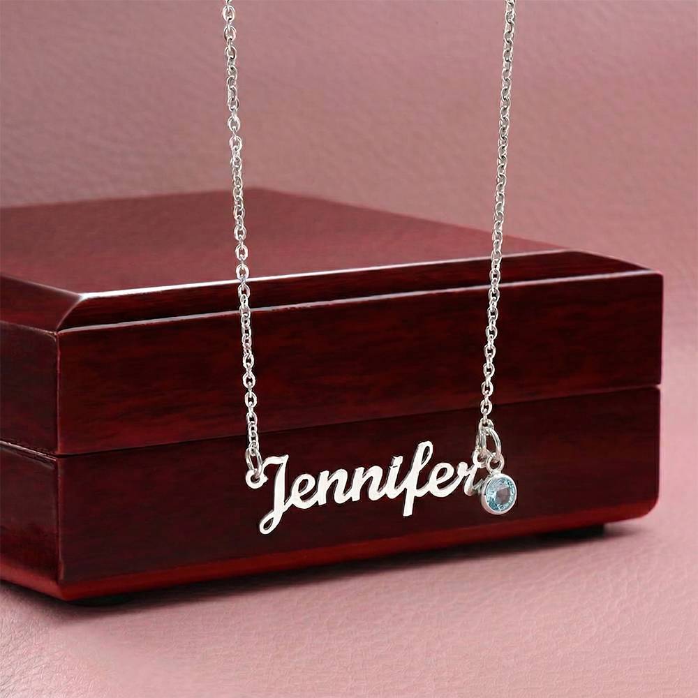 Personalized Birthstone Name Necklace – The Perfect Mother's Day Gift